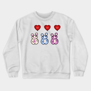 Three Chibis (Balloons) Crewneck Sweatshirt